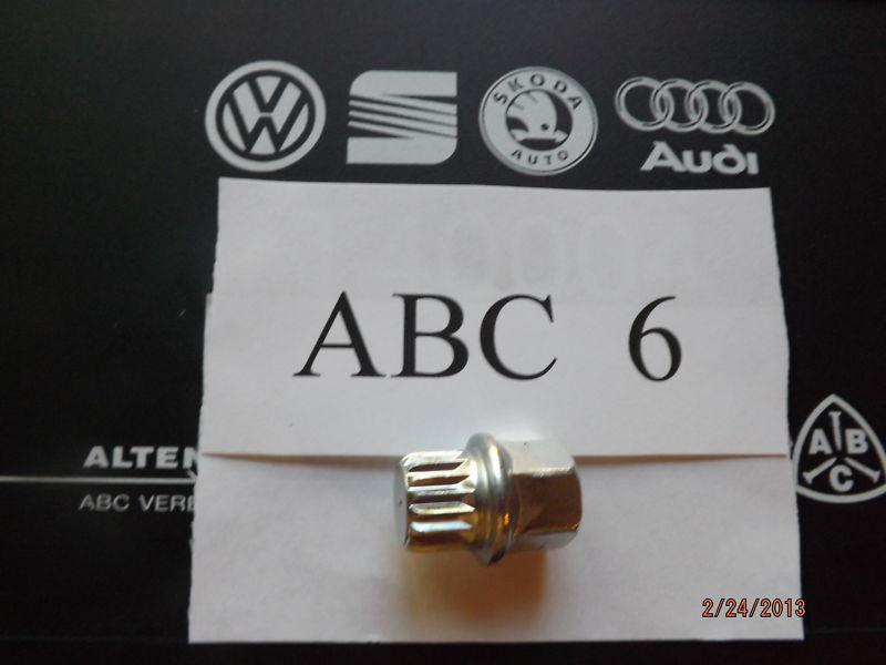 Vw & audi wheel lock key # 6, with seventeen splines