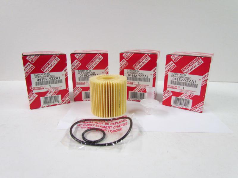 Original oem toyota oil filter kit 04152-yzza1 (4 pieces)