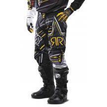 2013 answer rockstar motocross atv mens riding pants size 34 blk wht yellow