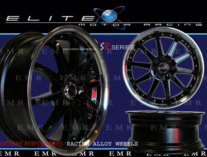 17" evoke xt wheels/rim 5 lug black  5 x100/114.3