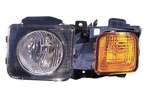 Replace hu2502100 - 2006 hummer h3 front lh headlight assembly