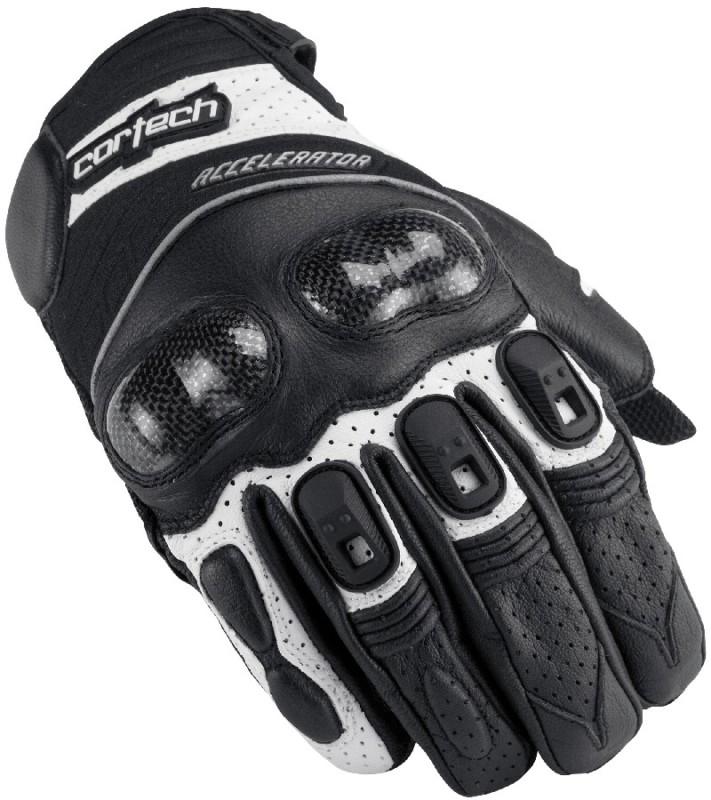 Cortech accelerator 3 white xs perforated leather motorcycle riding gloves