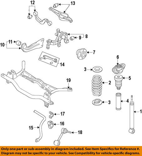Volkswagen oem 1k0511115eb coil spring/suspension coil spring