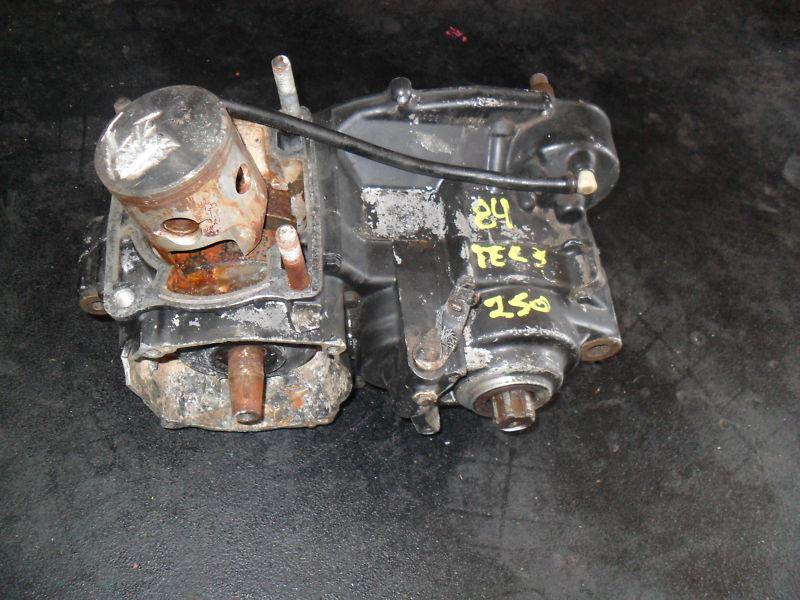 84 85 kawasaki tecate 250 3 wheeler engine cases crank transmission lower end