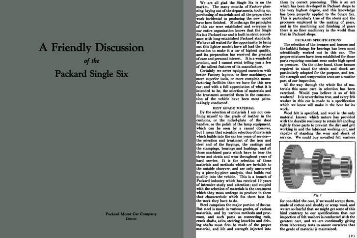 Packard 1920 - a friendly discussion of the packard single six