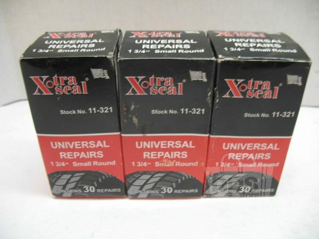 31 inc. 11-321 30ct xtra universal tire repairs 1-3/4in lot of 3 boxes new