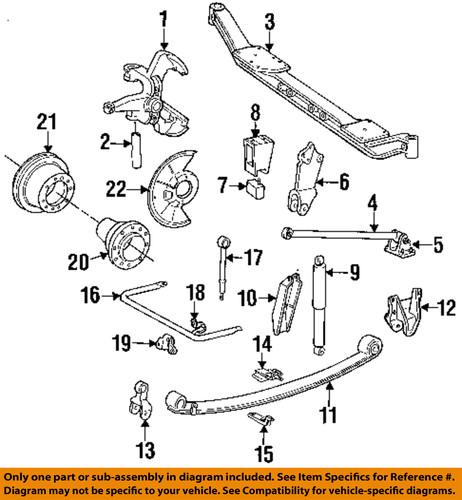 Ford oem e8tz3b239a front suspension-track bar