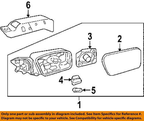 Ford oem 6e5z17d742bptm outside mirrors-mirror cover
