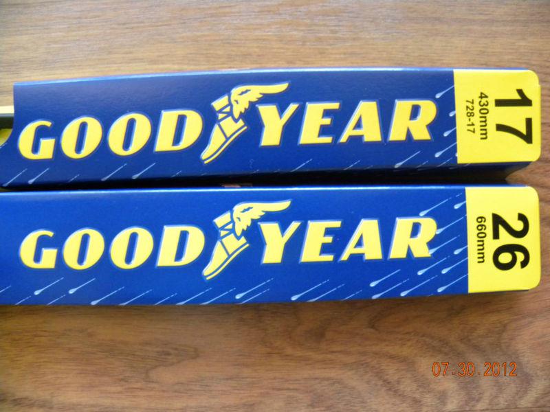 26 and 17 inch goodyear wiper blades - all metal blades - made in the usa!!!!
