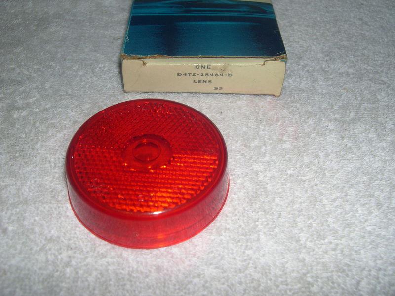 Nos 1974 75 76 77 78 79 ford f350 truck red round marker lamp lens runner light