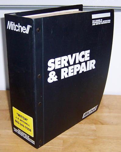 1984-1987 mitchell electrical component locator import car truck repair manual