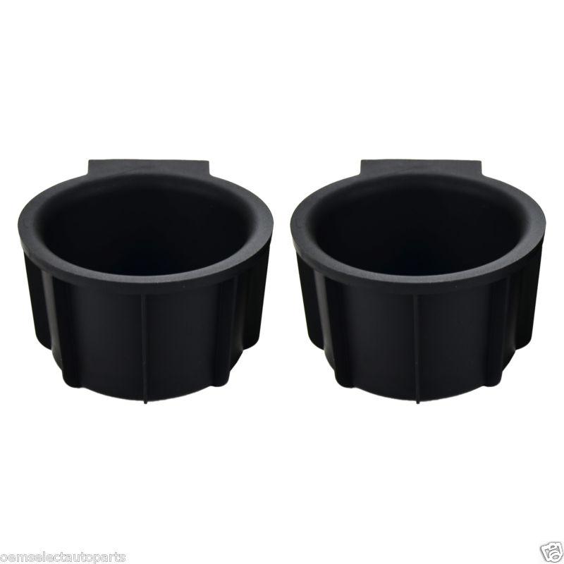 Oem new 2009-2014 ford f-150 cup holder rubber insert pair set 2 center console
