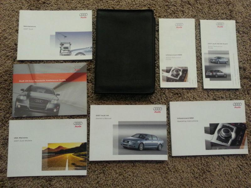 2007 audi a6 owners maintenance infotaiment /mmi manuals with oem audi case