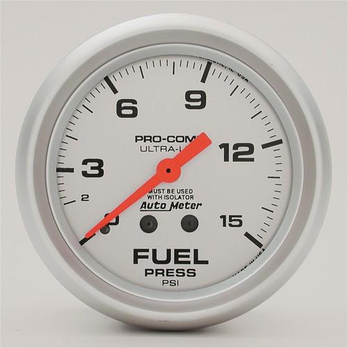 Auto meter 4413 ultra-lite; mechanical fuel pressure gauge