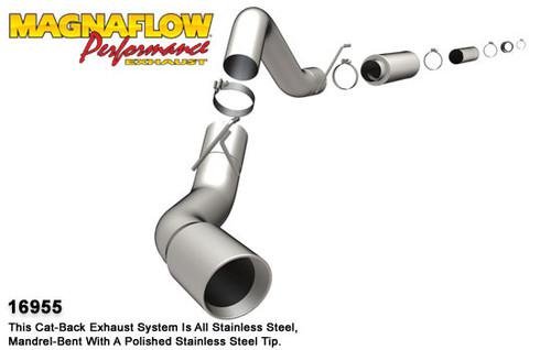 Magnaflow 16955 dodge diesel cummins, 5in. high-output magnaflow exhaust