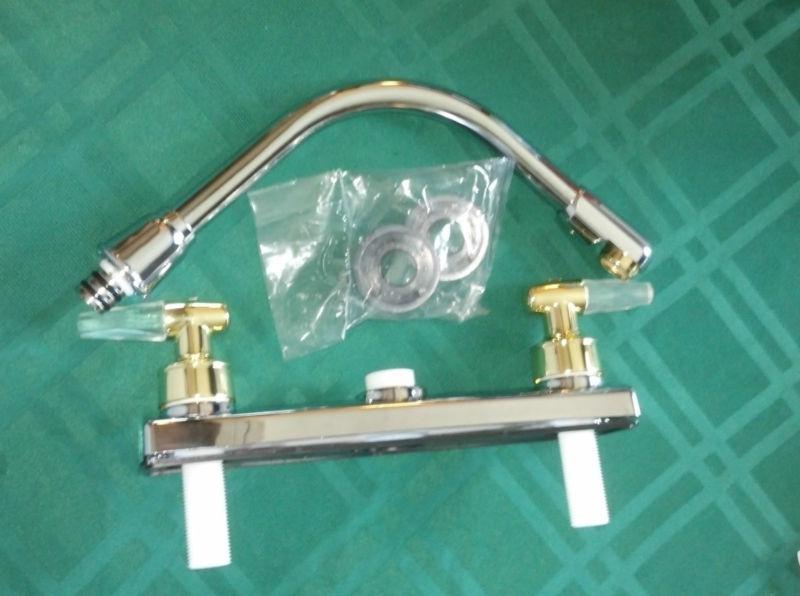 Buy Rv Camper Boat Marine Kitchen Faucet Has A Chrome And Gold