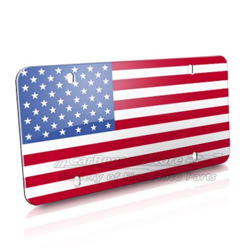 United states usa flag auto marque license plate, high-quality polycarbonate