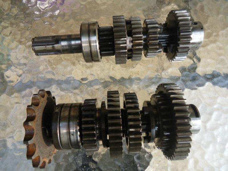 1971 honda cb350 twin transmission shaft  gear assembly  gears