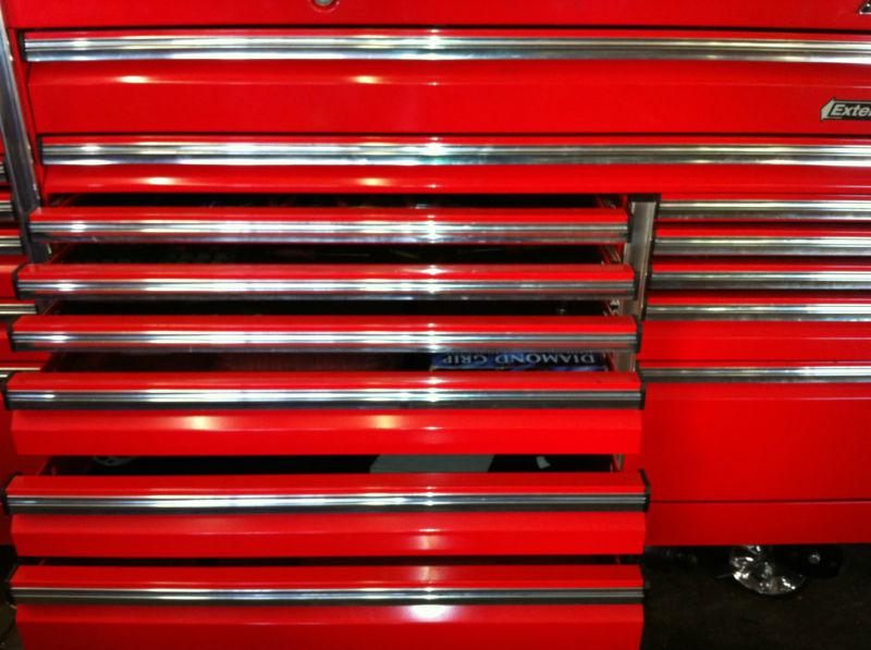 Snap On Red Epiq Triple Bank Tool Box, Hutch, Stainless Top & Locker , US $21,000.00, image 6