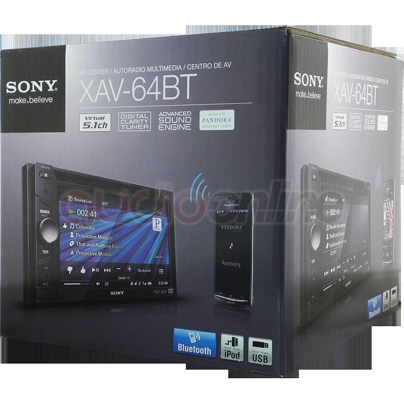 Xav-64bt in-dash 6.1" touchscreen dvd/usb/mp3 receiver /bluetooth/ipod
