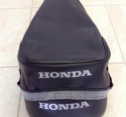 Honda mr 175  1975 replacement seat cover silver silver dyed logo