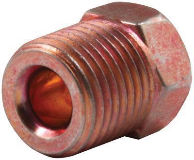 Allstar performance inverted flare nuts 7/16-24 in 3/16 in brake line red pair