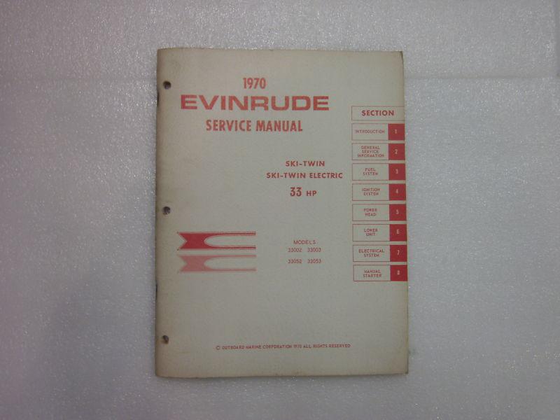 Evinrude 1970 service manual 33 hp   