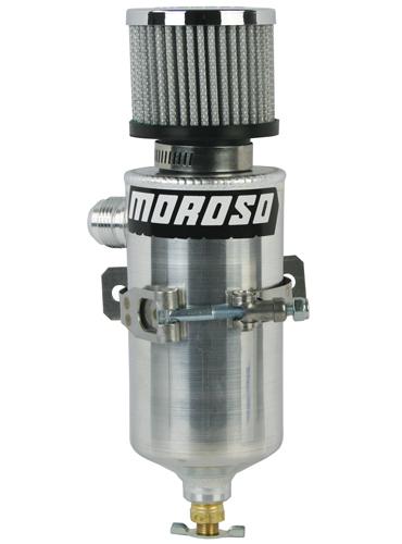 Moroso 85465 aluminum vacuum pump breather tank 12an