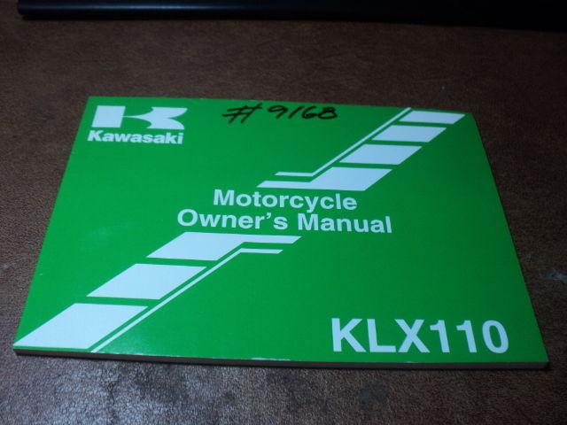 2004 kawasaki klx110 klx 110 owners manual nos oem  p/n 99987-1195