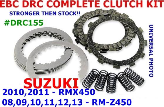Ebc drc series clutch kit suzuki 10,11 rmx450 & 08,09,10,11-13 rm-z450  #drc155