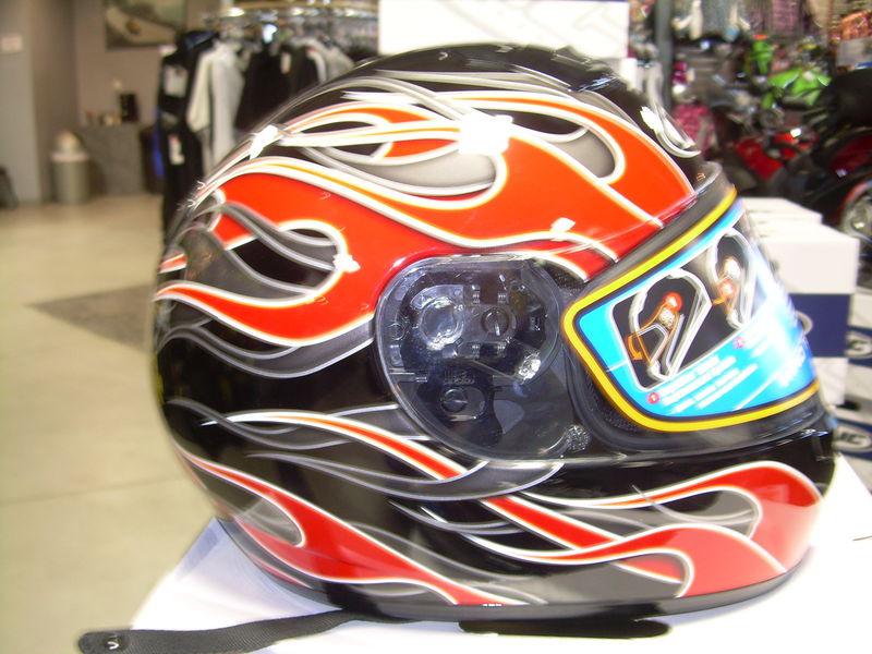 Hjc cs-r1 inferno snowmobile/cycle helmets w/dual & single shield & breath box 