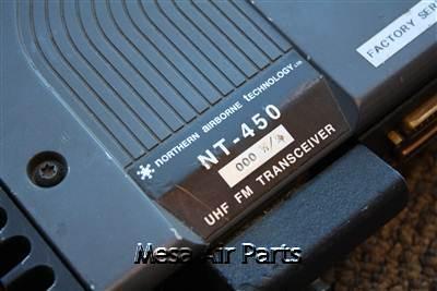 (rec) northern airborne nt-450 uhf fm tac/com transceiver p/n nt-450-000 w/r