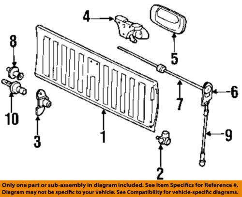 Gm oem 88980509 tail gate-cable