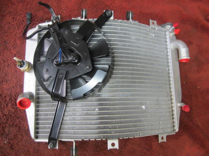 05 06 07 08 kawasaki ninja zzr600 zzr 600 radiator w engine cooling fan oem