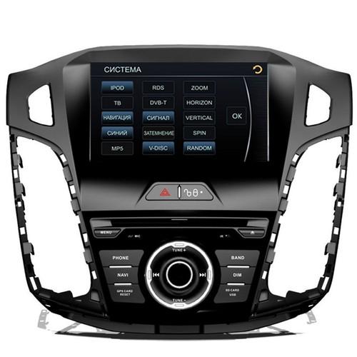 2din car gps navigation radio sterep ipod bt tv dvd player for 11-13 ford focus