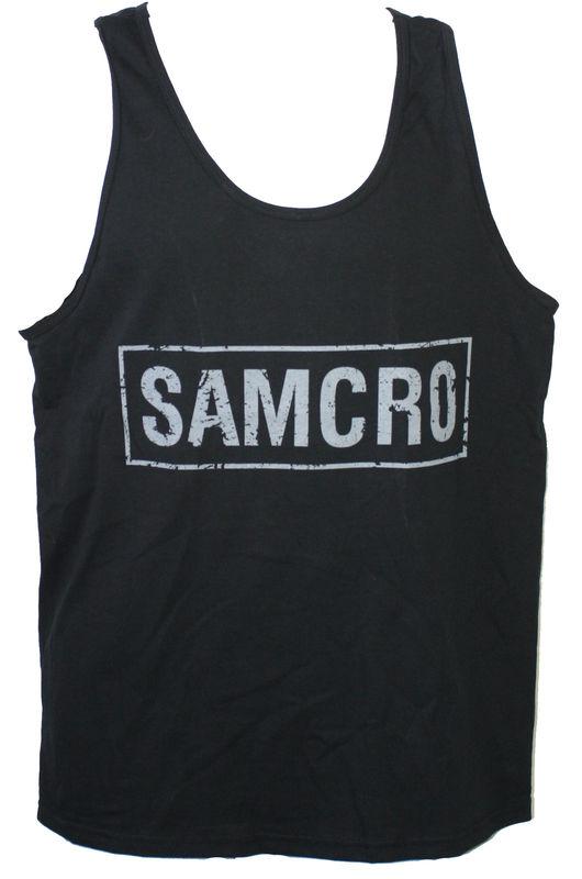 Sons of anarchy samcro soa boxed 2-sided tank top t-shirt