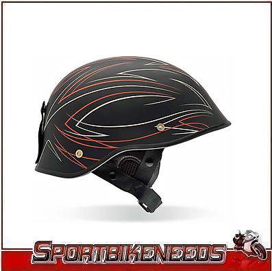 Bell drifter dlx pin stripe helmet size l large open face vintage helmet