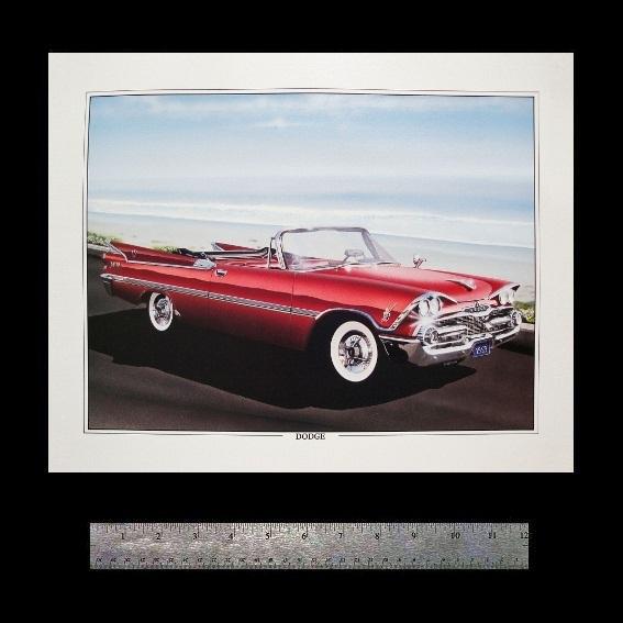 Dodge custom royal lancer 1959 1958 1957 1956 1955 coronet 383 -art print poster