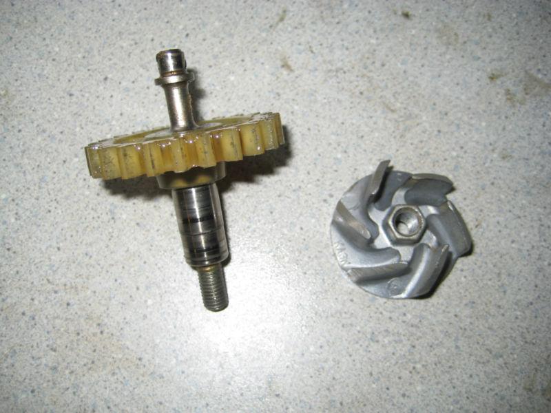 1991 honda cr125 water pump impeller, shaft and cover