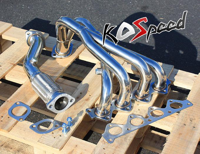 97-01 rc rc2 2.0 4cyl 4-2-1 stainless steel racing exhaust header+bolt+gasket