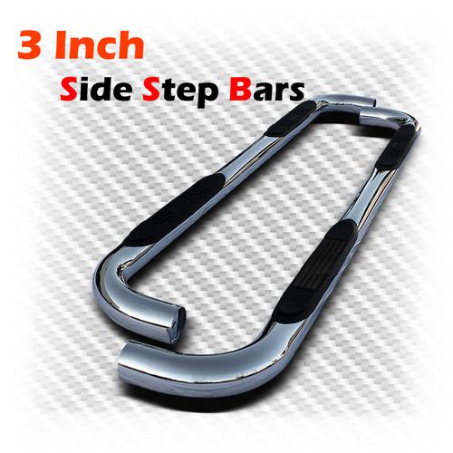 87-97 f-series 4dr crew cab stainless steel 3" side step nerf bars running board