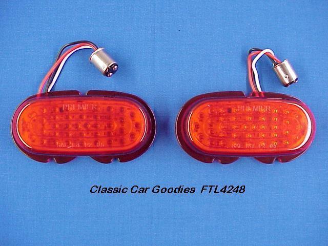 1942-1948 ford led tail light inserts (2) 12 volt 1946 1947