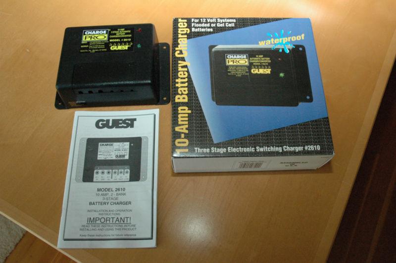 Guest model 2610 10 amp battery charger dual output 12v