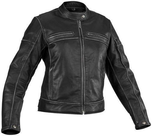River road womens rambler leather jacket black s/small