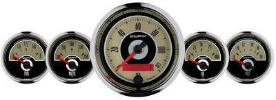 Autometer gauge kit cruiser speedometer fuel level water temp volt oil psi kit