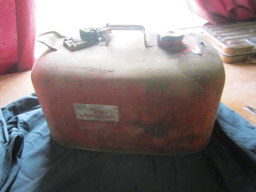 Vintage boating johnson evinrude external gas fuel can nr