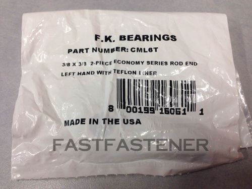 Clearance micro 3/8&#034; steel fk rod ends / heims w/ teflon- left hand- cml-6t