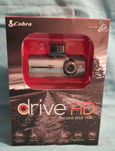 Cobra drive hd cdr 840 with gps - 1080p hd dash cam - continuous loop recording