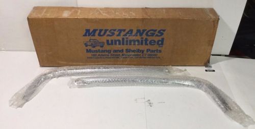 Oem 64 65 66 ford mustang convertible boot trim c4zb-76423a23-a 76423a22 chrome
