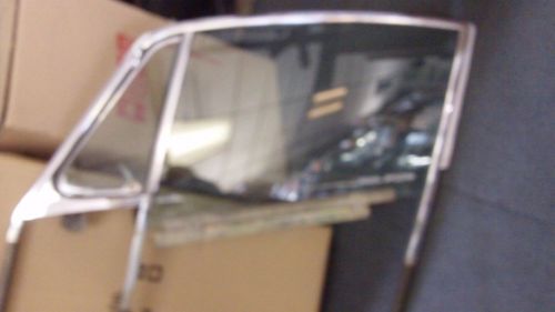 Used original porsche 911 912 left door window frame w/vent &amp; green glass 65-68